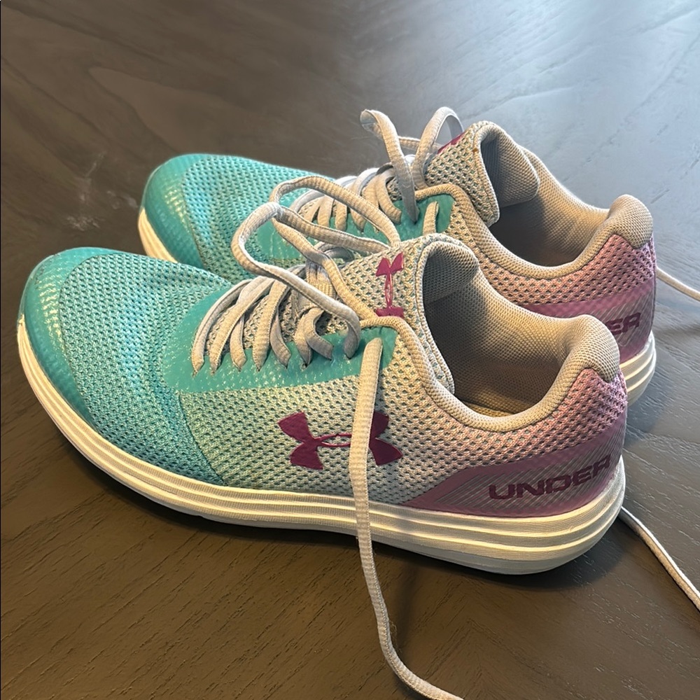 Under Armour Gradient Sneakers - Teal and Purple